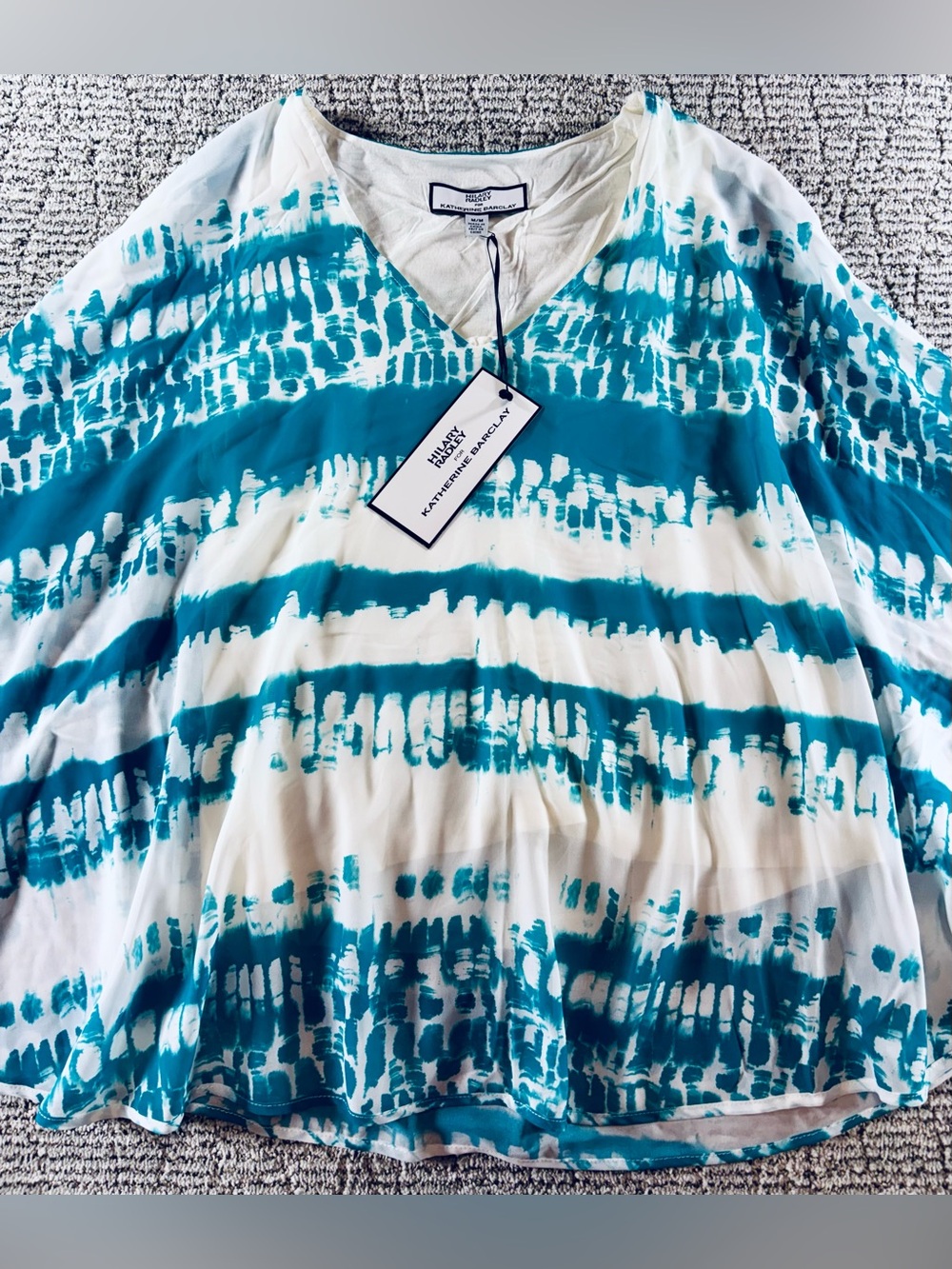 NWT Hilary Radley/ Katherine Barclay Women’s Medium Batwing Poncho Blouse